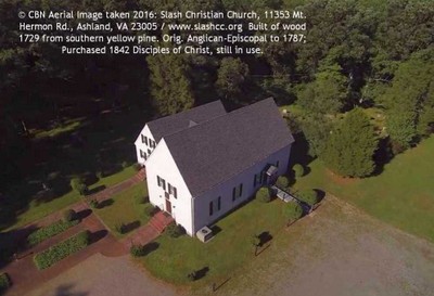Aerial View of Slash Christian Church © CBN: Slash Church aerial view 2016 Ashland VA